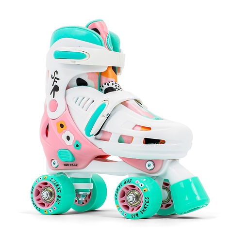 SFR Storm V Quad Roller Skates Flower