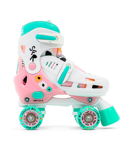 SFR Storm V Quad Roller Skates Flower