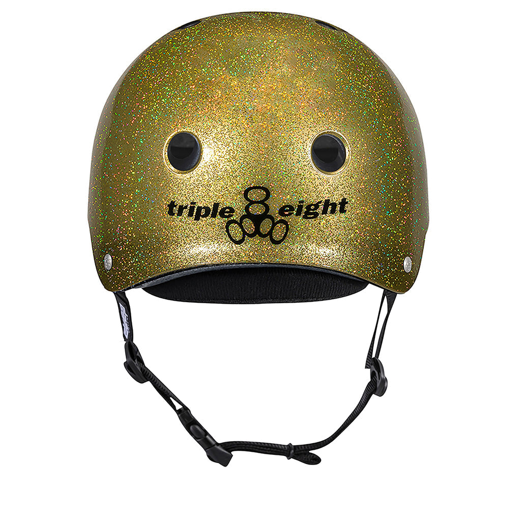 Triple 8 Deep Cover Helmet Gold Glitter