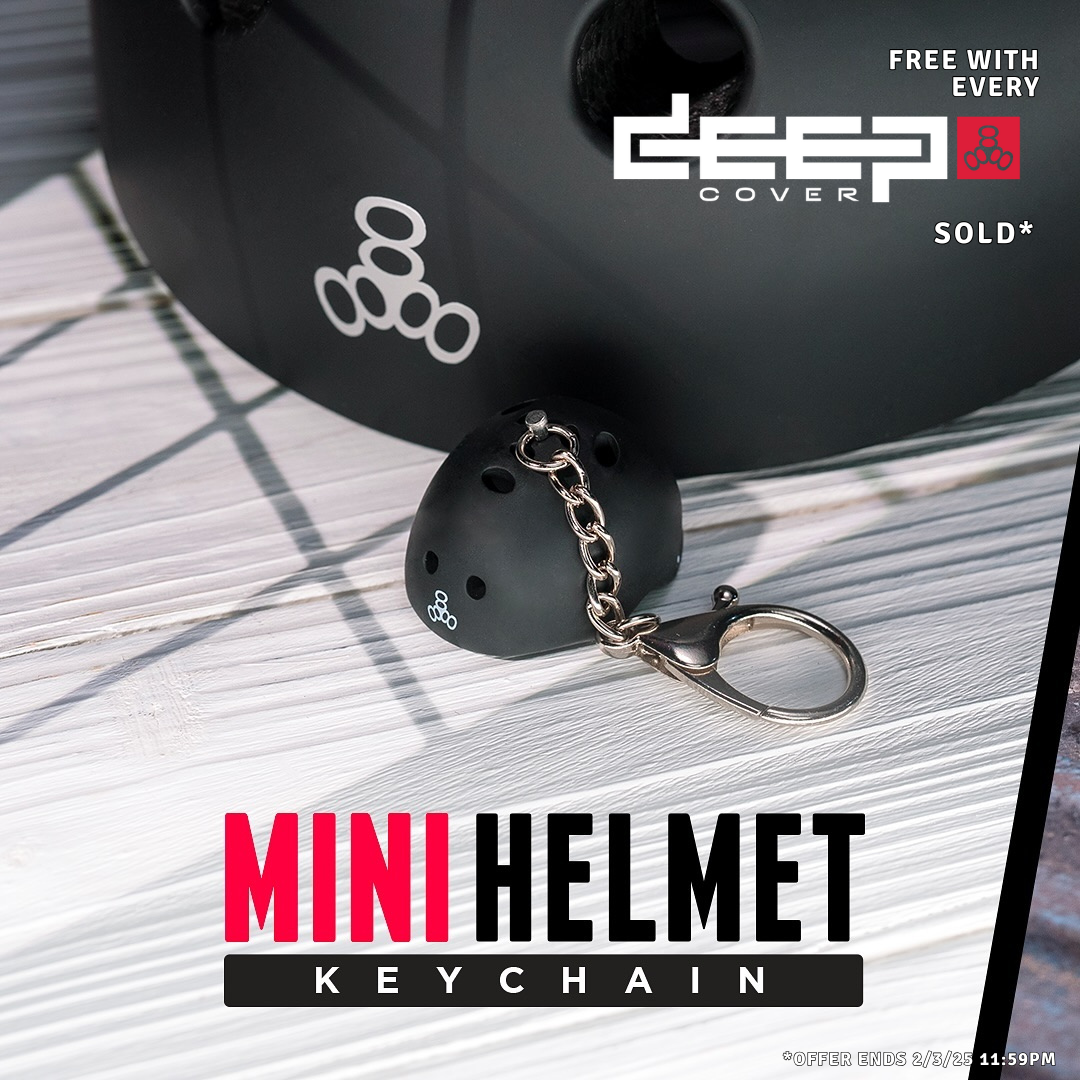 Triple 8 Deep Cover Helmet Black Matte