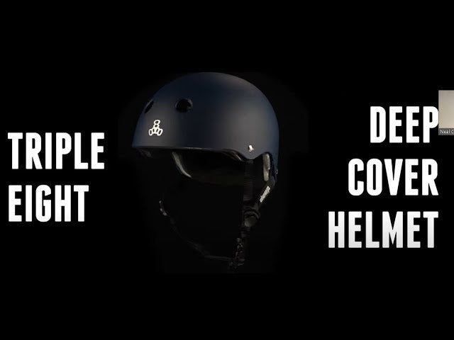 Load video: Triple 8 Deep Cover Helmet Information